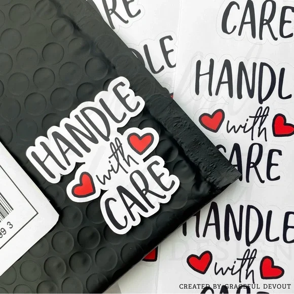 Handle with care - Sticker 2" (inches) (48ct.)  [GD59-48] - Picture 3 of 5